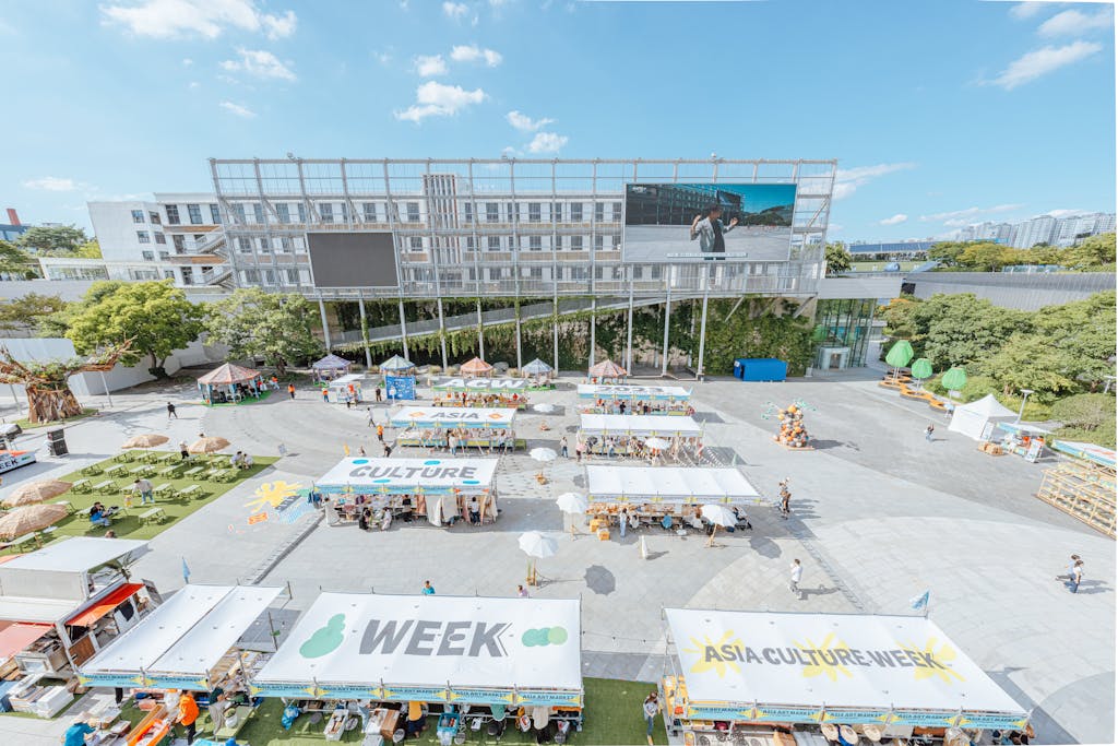 Asia Culture Week on Square in Town