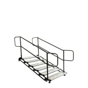 Adjustable Stair Unit (24"-42") 6 Steps with Removable Rails