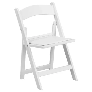 White Resin Childrens Chair