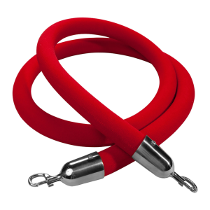 Red Velour Stanchion Rope 8'