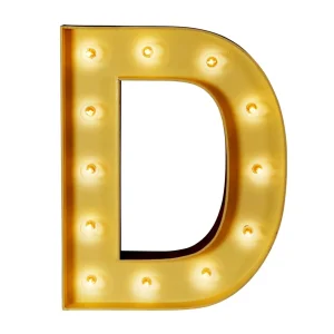Marquee Letter “D”