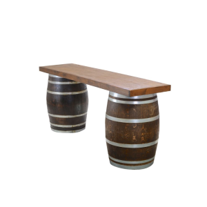 Wine Barrel Bar Table 8'