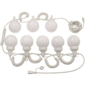 White Globe Light String